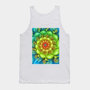 Colourful Fractal Spiral Tank Top